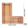 thumbnail image 3 of Danhjin Personalized Wooden Name Money Box Wooden Deposit Box Twenty Six English Letters Room Decor, 3 of 5