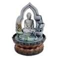 thumbnail image 2 of Tabletop Fountain Buddha Waterfall Ornament Indoor Waterfall Feature Calming Relaxing Water Sound Sleeping Decoration Buddha Statue Home Decor, 2 of 8