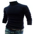 thumbnail image 3 of Pull d'Hiver Chaud en Coton Col Montant pour Hommes, 3 of 4