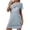 Dark Gray, variant on Satin Pajamas Women Sleep Shirts for Women Short Sleeve Night Shirts for Sleeping Pullover Nightgown Soft Cute Printed Nightdress Gowns for Women Sleepwear Pajama Dress Women Pajamas Gray L