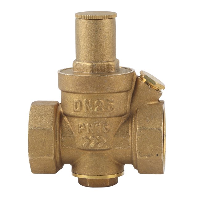 1pc en Laiton Réglable de Pression de l'Eau de Réduction de la Vanne Filet DN25 1