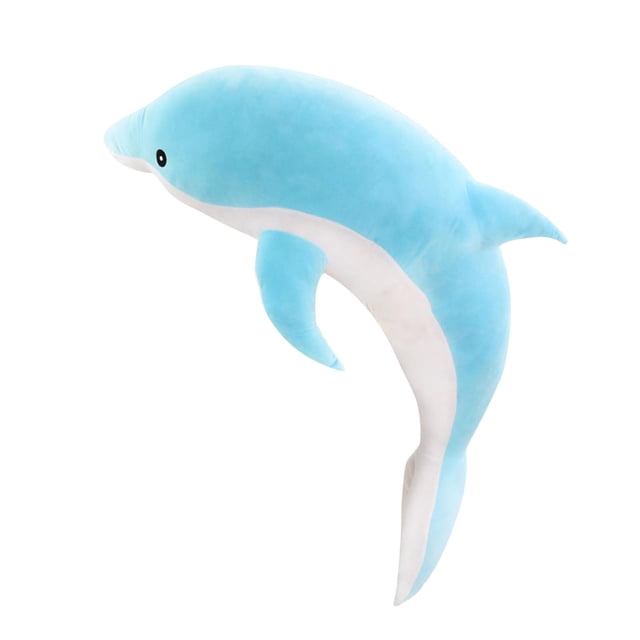Creative Dolphin Stuffed Animal Toy Pillow Stuffed Animal Dolphin Plush for Blue 50cm
