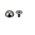 thumbnail image 3 of Unique Bargains 10x6mm Screw Back Rivets Solid Round Head Leather Studs Black 10 Pack, 3 of 5