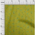 thumbnail image 1 of oneOone Georgette Viscose Vert Lime Tissu Rayé et Floral Artistique Matière de Robe Tissu Imprimé Tissu au Mètre 42 Pouces de Large, 1 of 4