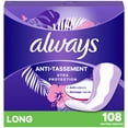 thumbnail image 2 of Always Anti-Bunch Xtra Protection Daily Liners, Long Length, Unscented, 2 of 12