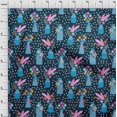thumbnail image 4 of oneOone Polyester Spandex Blue Fabric Floral Vase With Geometrical Sewing Craft Projects Fabric Prints By Yard 56 Inch Wide, 4 of 4