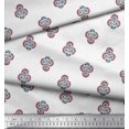 thumbnail image 3 of Soimoi Velvet Fabric Floral Block Printed Craft Fabric by The Yard 58 Inch Wide, 3 of 5