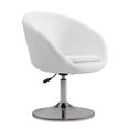 thumbnail image 1 of Manhattan Comfort Chaise Réglable en Hauteur en Similicuir Blanc et Chrome Poli, 1 of 3