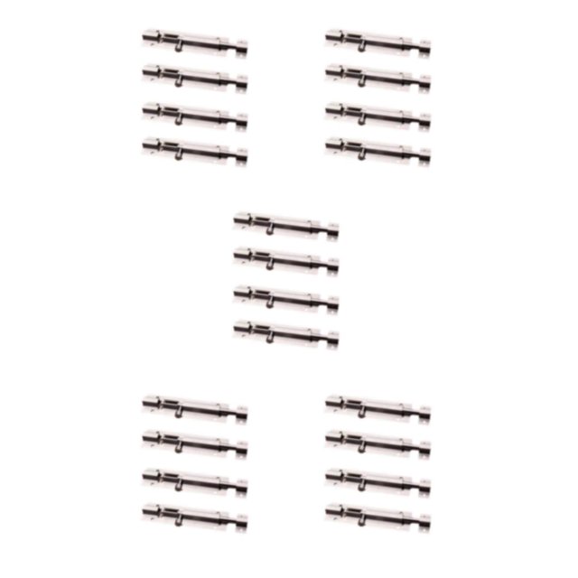 Decodeary 4pack/lot Affordable And Stylish Locks For Various Doors - Satisfaction Guaranteed Smooth Operation Slide Screws 4 inch 5PCS