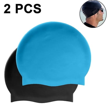 Bonnets de Bain Unisexes, Bonnet de Natation Flexible pour Femmes Hommes Enfants, Conception Texturée Diminuant la Traîne avec Bonne Élasticité en Silicone, pour Cheveux Longs/courts, Bonnets de Bain Imperméables