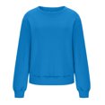 thumbnail image 4 of Penkiiy Chandail pour Femmes Mode Chandail Décontracté à Manches Longues à Col Rond Imprimé pour Femmes Hauts Blouse Bleu Ciel Vêtements Y2K, 4 of 6