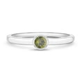 thumbnail image 1 of 925 Sterling Silver Simulated Peridot Birthstone Ring For Girls Size 3, 1 of 4