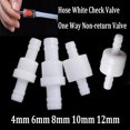thumbnail image 4 of 4mm 6mm 8mm 10mm 12mm Hose ID Plastic White Check Valve Way Non-return Valve, 4 of 4