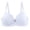 White, variant on Women Lace Front Button Shaping Cup Adjustable Shoulder Strap Large Size Underwire Bra