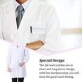 thumbnail image 5 of Laboratory Coat Buttons Multi Pocket Short Sleeve Pet Shop School Factory Work Clothes Internship Section Beautician Use Long Sleeve S, 5 of 5