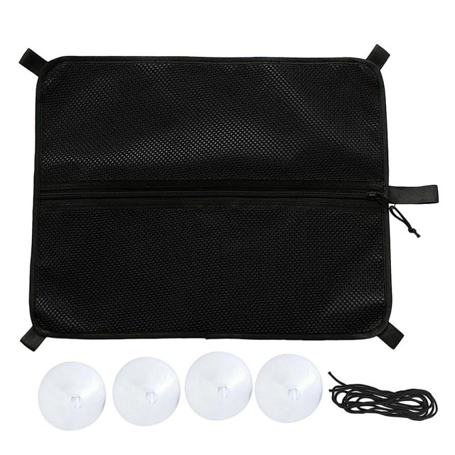 S SERENABLE Sac de Rangement pour Planche de Surf, Stand-Up Paddle et Deck avec Ventouses - Noir