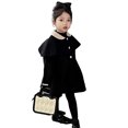 thumbnail image 1 of Beautyzll Manteau d'Hiver Robe pour Tout-Petites Filles 3-8 Ans Enfants Col à Revers Manteaux Vestes Longues, 1 of 9