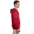 thumbnail image 3 of Jerzees Adult NuBlend Full Zip Hooded Sweatshirt, M, True Red, 3 of 3