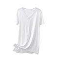 thumbnail image 1 of Birdeem T-Shirt de Base Mince Décontracté pour Femme, Coupe Ajustée, Longueur Moyenne, Manches Courtes, Col Rond, 1 of 11