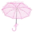 thumbnail image 3 of Bridal Umbrella, Elegant Exquisite Beautiful Lace Parasol  For Photos For Weddings For Parties Pink, 3 of 8