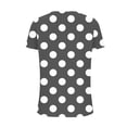 thumbnail image 4 of JDQJBZ T-Shirt à Manches Courtes pour Femmes Haut d'Été, Blouse Décontractée Ample de Mode pour Femmes Impression T-Shirt à Col en V Blouse T-Shirt Imprimé, 4 of 5
