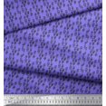 thumbnail image 3 of Soimoi Purple Velvet Fabric Triangle Geometric Printed Craft Fabric by the Yard 58 Inch Wide, 3 of 3