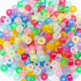 thumbnail image 4 of 1000 Pcs Acrylic 9 Color Pony Beads - Glow In The Dark, 4 of 5