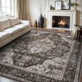 thumbnail image 1 of -Area Rug X Rugs for Living Room- Machine Washable Rug-Soft Living Room Rug-Vintage Non Slip Carpet-Rugs for Bedrooms Dining Room Living Room Office, 1 of 7