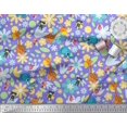 thumbnail image 3 of Soimoi Satin Silk Fabric Floral,Bird & Animal Cartoon Print Sewing Fabric Yard 42 Inch Wide, 3 of 3