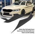 thumbnail image 4 of Inside Car Door Pull Handle Cover, Left Right Fade Resistant Matte Black Protective Interior Door Pull Handle Covers  for 5 Series G30 G31 F90 M5 2017-2022, 4 of 7