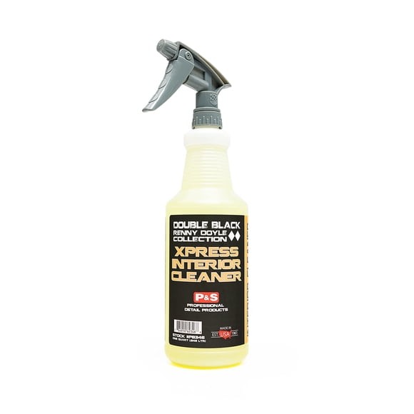 P&S Professional Detail Products - Xpress Interior Cleaner - Perfect for Cleaning All Vehicle Interior Surfaces of Traffic Marks, Dirt, Grease, and Oil; Works on Leather, Vinyl, and Plastic (1 Quart)