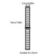 thumbnail image 2 of Sangle en Métal Inoxydable 22mm Premium avec Design à Trois Boules Polyvalent Élégant et Confortable, 2 of 3