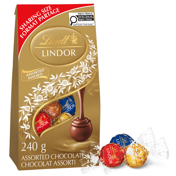 LINDOR ASSORTED 600g4箱 Lindt LINDOR Assorted Chocolate Truffles, 240-Gram Bag - Walmart.ca