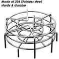 thumbnail image 3 of Set of 3, Stainless Steel Trivet Rack Stand, SourceTon 3 Sizes Heavy Duty Pressure Cooker Steam Rack, Steaming Rack, Pot Pan Cooking Stand- 1.2 Inch, 2 Inch, 2.8 Inch, 3 of 9
