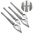 thumbnail image 2 of Shisuyan 4pcs Dessert Decorating Spoons Chocolate Dipping Tools Multipurpose Stainless Steel Spoons Chef Art Spoons, 2 of 8