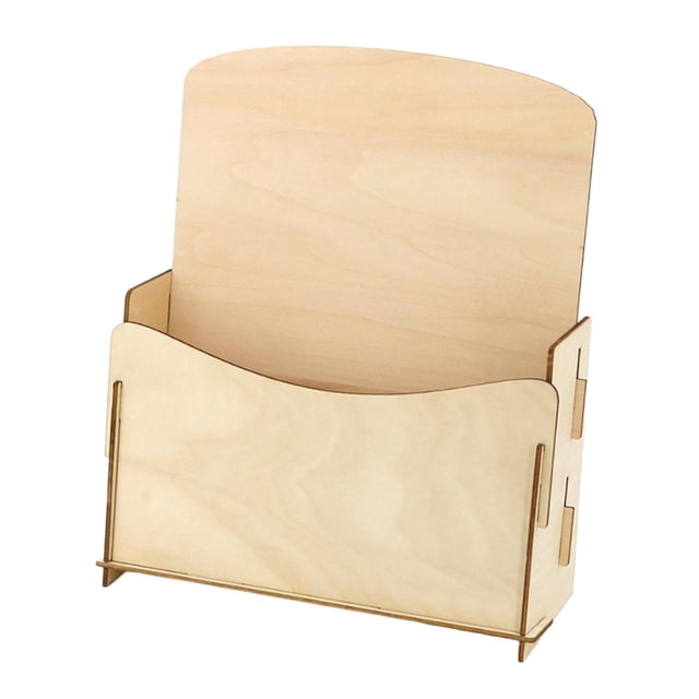Siruishop Magazines Rack DIY Greeting Card Display Stand for Bedroom Living Room Office 23x10x27cm