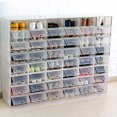 thumbnail image 2 of Flip Shoes Box Transparent Drawer Case Plastic Shoe Boxes shoes box Stackable Storage Case Organizer, 2 of 6