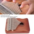 thumbnail image 3 of 21 Keys Kalimba Thumb Piano, Portable Musical Single Board Thumb Piano Instruments with Finger Protectors Suitable for Professional Music Lovers, 3 of 7