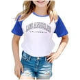 thumbnail image 1 of TZEWGL Cute Shirt For Kid City Print Raglan Short Sleeve Crewneck Blouse For Kids size 3-4T, 1 of 3