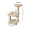 thumbnail image 3 of Integrated Space Saving Cat Climbing Frame Sisal Scratching Post Hanging Toy Self Entertainment for Indoor Cats Hunting Exercise Durable Material, 3 of 6