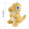 thumbnail image 3 of Yellow Large Eyed Dinosaur Stuffed Animal Ultra Soft Plush Toy For Kids, 3 of 6