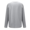 thumbnail image 5 of 50 % de Réduction sur Chandail en Molleton Surdimensionné pour Femmes 2023 Chandail en Molleton Ample à Manches Longues Col Rond Imprimé Texte Drôle Blouse Chandail, 5 of 5