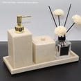 thumbnail image 3 of kurtrusly Vanity Tray Desktop Organizer Tealight Plate for Countertop Hotel Decor Stone Gray, 3 of 5