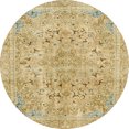 thumbnail image 1 of Ahgly Company Tapis d'Intérieur Ronds Abstraits Jaunes Abstraits pour Aire, 7 Pieds Rond, 1 of 6