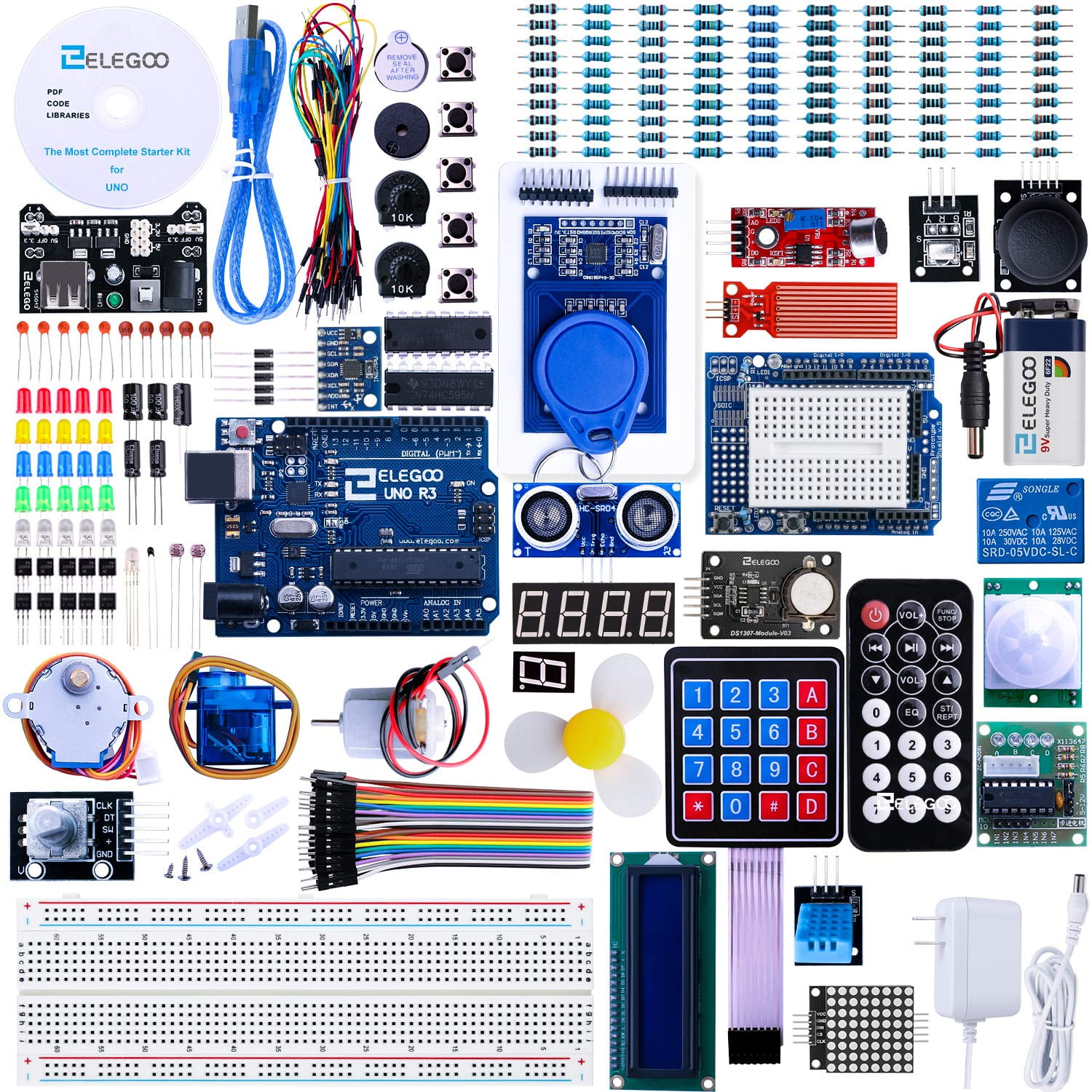 Arduino プログラム全集 & XBeeモジュール & Uno R3セット ELEGOO UNO R3 Project Most Complete Starter Kit with Tutorial