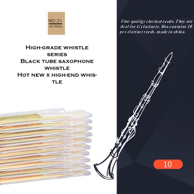 Pack of 10 Clarinet Plate Instrument Accessories Clasp comes with Traditional All-round Protection Woodwind Part Saxophone Supplies Bb Reed
