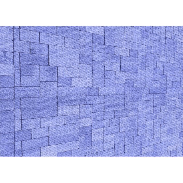 Ahgly Tapis Rectangulaire Lavable en Machine Intérieur Transitionnel Bleu Ciel, 2 Pieds x 4 Pieds