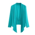 thumbnail image 1 of vdgthytj Womens Cardigan Lightweight Long Sleeve Open Front Mesh Tops Plus Size Casual Solid Color Cardigan, 1 of 3