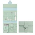 thumbnail image 1 of 16pcs Nail Clipper Set Manicure Pedicure Tools Toenail Beauty Kit (Mint Green), 1 of 10