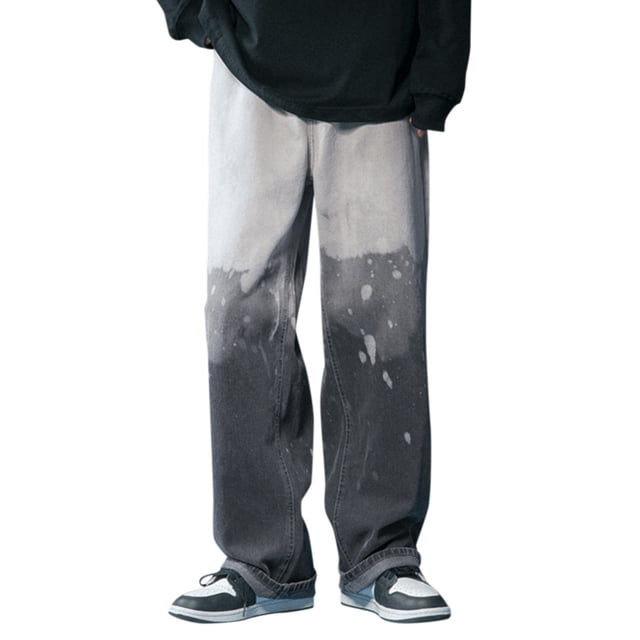 Classification de Produit Jeans pour Hommes / Pantalon Ample Style de Rue Grand avec Design à Décolleté Plongeant pour Usage Quotidien